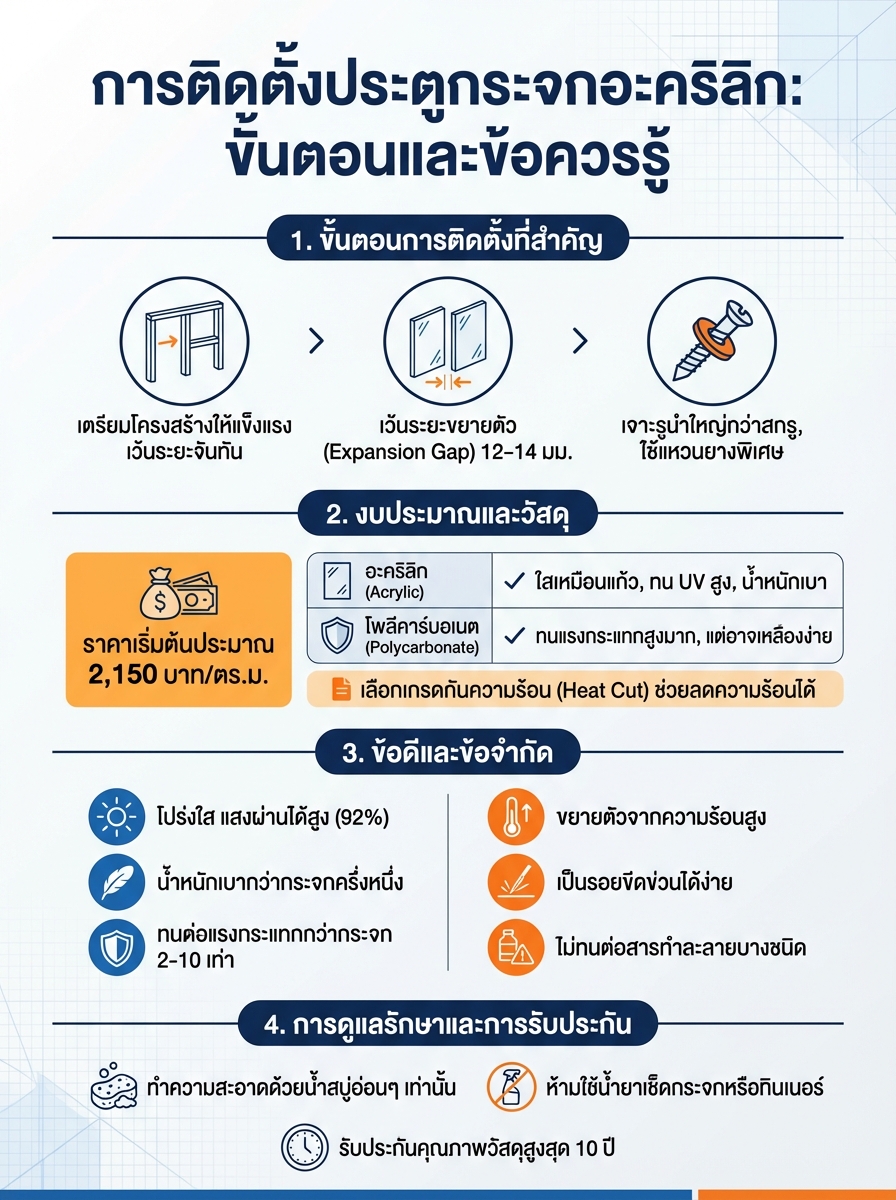 ประตูกระจกกั้นห้อง